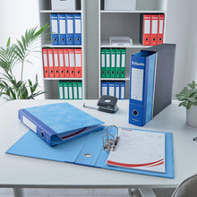 Carica l'immagine nel visualizzatore di Gallery, Esselte ESSENTIALS G75 Registratore con Custodia, con Meccanismo a Leva, in Formato Protocollo, 23x33cm, con Dorso da 8 cm, Blu, Conf.da 6 pezzi, 390775050