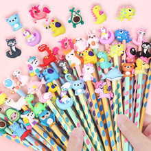 Carica l&#39;immagine nel visualizzatore di Gallery, 32 Pezzi Gadget Compleanno Bambini Matite per Bambini Matite Colorate con Topper Animali Regalini Compleanno Fine Festa Gadget Natale (32)