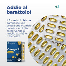 Carica l'immagine nel visualizzatore di Gallery, Omega 3 IFOS 5 Stelle Certificato, 90 capsule in Blister da 1000mg in forma Trigliceride, Senza Retrogusto. Olio di pesc