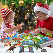 Carica l'immagine nel visualizzatore di Gallery, iZoeL Calendario Avvento 2024 Dinosauro Regalo Natale Ragazzi Bambino - 24 Mini Dinosauri Personaggi Playset per Natale Regalo Advent Calendar a Sorpresa le Vacanze Natale per Figlio Nipoti Bambini