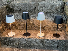 Carica l'immagine nel visualizzatore di Gallery, greenandco Lampada da tavolo senza fili ricaricabile, dimmerabile, bianco