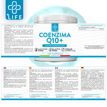 Carica l'immagine nel visualizzatore di Gallery, Coenzima Q10 200mg PiuLife® 120 Capsule Q10 Coenzima Da Ubiquinone Antiossidante Antiage, CoQ10 Integratore Pelle, Sistema Immunitario, Integratore Energia Contro i Radicali Liberi, Coenzyme Q10