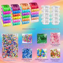 Carica l'immagine nel visualizzatore di Gallery, 24 Colori DIY Slime Kit Slime Making per Ragazze, Crystal Clear Slime