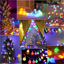 Carica l'immagine nel visualizzatore di Gallery, AGOTD - Ghirlanda di 40 lampadine a LED, 5 m, funzionamento a batteria, impermeabile, ideale per la decorazione di camer
