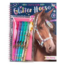 Carica l'immagine nel visualizzatore di Gallery, Depesche 12931 Miss Melody Crea i Tuoi Cavalli Glitterati - Libro da colorare con 30 Pagine per disegnare Motivi di Cava