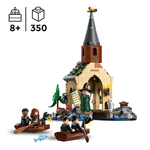 LEGO Harry Potter La Rimessa per le Barche del Castello di Hogwarts, Gioco per Bambini e Bambine da 8 Anni in su con 2 Barche Giocattolo, Rimessa da Costruire e 5 Minifigure, Idea Regalo 76426