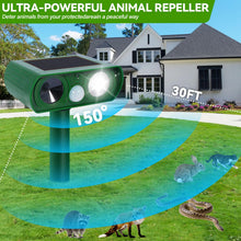 Carica l'immagine nel visualizzatore di Gallery, PQETBV Dissuasore piccioni, uccelli, gatti Repellente per Volpi Ultrasonico Solare con Luce LED, 8m 120° Dissuasori per Piccioni Giardino IPX4 Impermeabile per Gatti Martore Volpi Cani Procioni (510B)