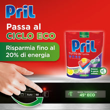Carica l'immagine nel visualizzatore di Gallery, Pril Tutto in 1 Extra Tabs Limone Detersivo, 76 tabs