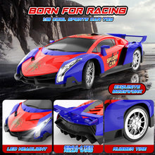 Carica l'immagine nel visualizzatore di Gallery, Macchina Telecomandata per Bambini 3 4 5 6 7 8 9+ Anni, 2.4Ghz Macchina Radiocomandata 15KM/h Veloci Auto RC Drift Car con Luci Spider Giocattolo Giochi Interno All'Aperto Regalo Bambino Maschio