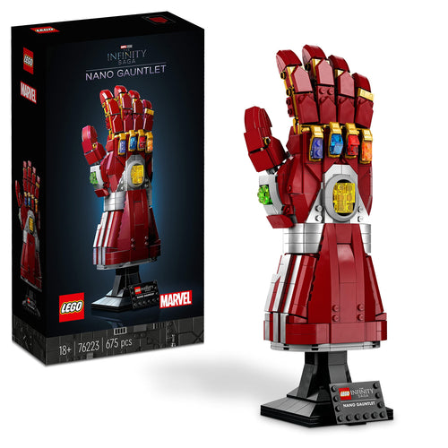 LEGO Marvel Guanto dell'Infinito di Iron Man, Idea Regalo per Adulti, Uomo o Donna Fan dei Supereroi, Modellino da Costruire con Gemme dell'Infinito, Set Film Avengers: Endgame 76223