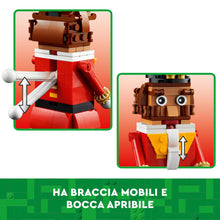 Carica l&#39;immagine nel visualizzatore di Gallery, LEGO Schiaccianoci, Personaggio Giocattolo da Costruire, Pupazzo con Parti Mobili, Decorazione di Natale, Giochi per Bambini e Bambine da 8 Anni in su, Idea Regalo per Adulti da Collezione 40640