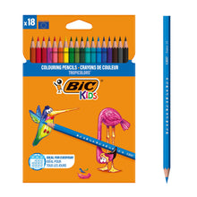 Carica l'immagine nel visualizzatore di Gallery, BIC Kids Matite Colorate, Tropicolors, Colori Per Bambini A Casa E A Scuola, Colori Assortiti, 18 Unità (Confezione da 1)