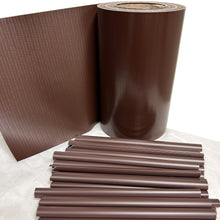 Carica l'immagine nel visualizzatore di Gallery, TENAX Twist 0,19 x 35 m Marrone, Strisce Frangivista in PVC con 25 Clip, Privacy Decorativa per Recinzioni a Pannelli, C