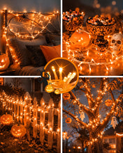 Carica l'immagine nel visualizzatore di Gallery, Stringa Luci LED a Batteria, 3M 30 Leds Timer Catena Luminosa, Arancione
