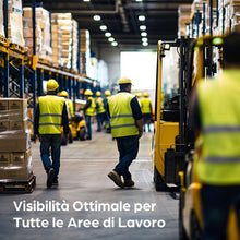 Carica l'immagine nel visualizzatore di Gallery, Prowiste 4 Giubbotti Catarifrangenti Auto Gialli – Gilet Alta visibilità