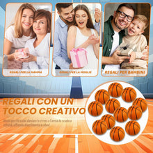 Carica l'immagine nel visualizzatore di Gallery, 12 Pezzi di Pallina Antistress, Mini Palline Sportive Antistress da Basket