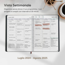 Carica l&#39;immagine nel visualizzatore di Gallery, Diario 2025 di Smart Panda – Agenda 2025 Settimanale - Design Semplice per Stimolare la Produttività – Copertina Morbida, Intervalli di 30 Minuti A4, in Italiano