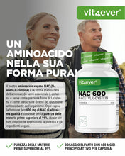 Carica l'immagine nel visualizzatore di Gallery, vit4ever NAC - N-Acetil L-Cisteina - 240 Capsule - 600 mg per Capsula