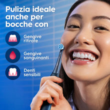 Carica l'immagine nel visualizzatore di Gallery, Oral-B Spazzolino Elettrico Ricaricabile iO 3N Nero, 1 Testina Di Ricambio, 1 Spazzolino Elettrico Oral B + 1 Dentifricio Gengive &amp; Smalto Pro-Repair Classico 75ml