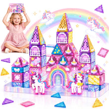 Carica l'immagine nel visualizzatore di Gallery, iKidiki 40 Pezzi Costruzioni Magnetiche per Bambini, Giochi da Viaggio Magneti Bambini 3 4 5 6 Anni Gioco Bambino 3 4 5 