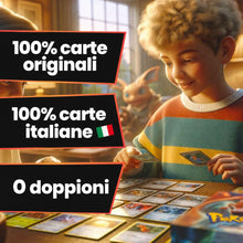 Carica l'immagine nel visualizzatore di Gallery, Set MEGA - 120 Carte Pokemon Originali Italiane senza Doppioni, include 6 Carte Luccicanti olo/reverse protette da busti