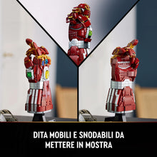 Carica l&#39;immagine nel visualizzatore di Gallery, LEGO Marvel Guanto dell&#39;Infinito di Iron Man, Idea Regalo per Adulti, Uomo o Donna Fan dei Supereroi, Modellino da Costruire con Gemme dell&#39;Infinito, Set Film Avengers: Endgame 76223