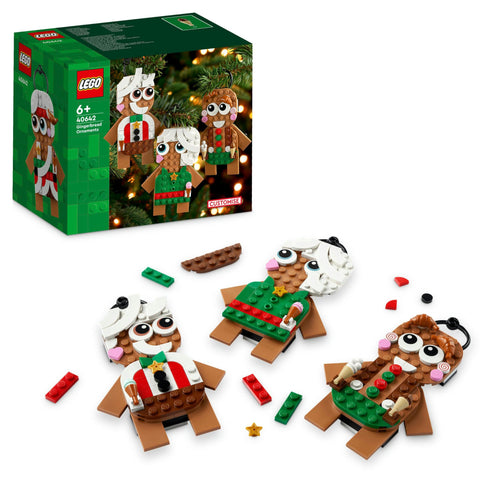 LEGO Ornamenti di Pan di Zenzero, Set Giochi da Costruire per Bambine e Bambini da 6 Anni in su, Regalo di Natale, Decorazioni per la Casa da Appendere, Accessorio per la Camera da Letto 40642