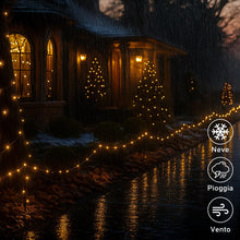 Carica l'immagine nel visualizzatore di Gallery, EccoCove 2 Pezzi Lucine LED Decorative - Ricaricabile 1200mAh 10M 100LED Luci Albero di Natale Impermeabile Luci Natale con Telecomando Luminarie Natalizie per Interno Esterno Addobbi Natalizi Luci