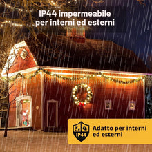 Carica l'immagine nel visualizzatore di Gallery, SALCAR Tenda luminosa LED 6 x 1 m bianco caldo, 9 modalità