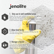 Carica l'immagine nel visualizzatore di Gallery, JENOLITE Vernice spray antimacchia | Bianco | 400 ml | Vernice sigillante per umidità | Vernice antimacchia per pareti e