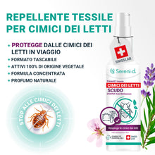 Carica l'immagine nel visualizzatore di Gallery, SCUDO ANTI CIMICI DA LETTO - Spray anti cimici da letto potente - Trattamento naturale con Oli Essenziali/Fiori di Piret