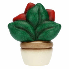 Carica l'immagine nel visualizzatore di Gallery, THUN - Soprammobile Vasetto con Stella di Natale in Ceramica Decorata a Mano, Versione Mini - Idea Regalo Natale 2022 - 4.8x3.2x5.5 cm h