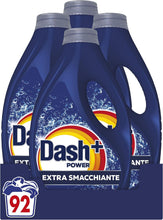 Carica l'immagine nel visualizzatore di Gallery, Dash Power Detersivo Liquido Lavatrice, 92 Lavaggi (4x23), Extra Smacchiante, Rimuove anche le macchie secche da 7 giorni, per una pulizia impeccabile