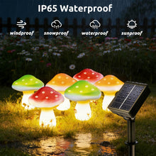 Carica l'immagine nel visualizzatore di Gallery, Joycome 6 LED Fungo Luci Solari da Giardino 8 Modalità Decorazioni Giardino