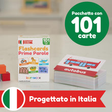 Carica l'immagine nel visualizzatore di Gallery, Flashcards Prime Parole | Learnworx Flashcard per Bambini 1-3 Anni | 101 Carte Prime Parole | Sviluppo Linguaggio | +12 