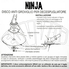 Carica l'immagine nel visualizzatore di Gallery, NINJA DISCO UNIVERSALE ANTI AVVOLGIMENTO ERBA ANTI GROVIGLIO PER DECESPUGLIATORE