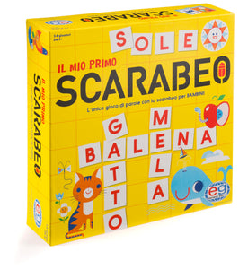 Editrice Giochi, Il Mio Primo Scarabeo, Gioco da Tavolo, Gioco per L'apprendimento di lettere e parole, board game per bambini dai 4 ai 7 Anni, board game da 2 a 4 giocatori