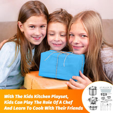 Carica l'immagine nel visualizzatore di Gallery, Auauraintt 17 Pezzi Accessori da Cucina Per Bambini, Set Cucina Bambini
