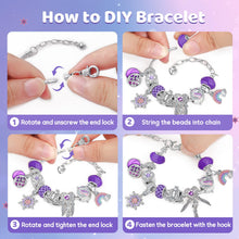 Carica l'immagine nel visualizzatore di Gallery, Hymarvo Calendario Avvento 2024 Bambina Gioielli, Calendario Avvento Bracciale Bambini Kinder Fai da Te, Calendario Dell Avvento Braccialetti Collane Regalo Natale Ragazza 5 6 7 8 9 10 11 12 13 Anni