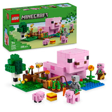 Carica l'immagine nel visualizzatore di Gallery, LEGO Minecraft La Casa del Maialino Giocattolo - Set di Costruzioni che Include una Figura Eroe, un Mob, una Fattoria e un Bioma della Foresta - Regalo per Gamer, Bambine e Bambini da 7 Anni - 21268