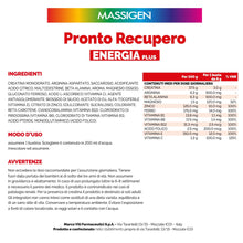 Carica l'immagine nel visualizzatore di Gallery, Massigen - Pronto Recupero Energia Plus, Integratore Tonico Energetico con Creatina, Arginina, Beta-Alanina, Vitamine e 