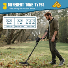 Carica l'immagine nel visualizzatore di Gallery, Metal Detector Per Bambini Adulti, Metal Detector Con 5 Modalità Di Rilevamento Con Bobina Di Ricerca Impermeabile, Lunghezza, Sensibilità E Suono Regolabili Tutte Le Modalità Metallo/Disc/PP-Modi
