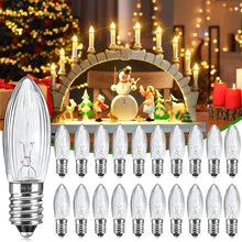 Carica l'immagine nel visualizzatore di Gallery, 20 Pezzi Lampadine E10 24V 3W, 30LM Bianca Calda 2700K, Lampadine di Ricambio Candela per Archi, Lampadina a Candela Con