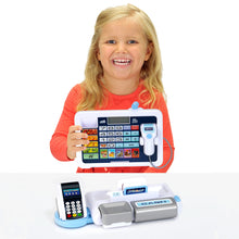 Carica l'immagine nel visualizzatore di Gallery, Theo Klein 9324 Registratore di Cassa con Tablet, con Suoni e Tablet Rimovibile, terminale POS con Funzione Meccanica, Scanner e Soldi Giocattolo I Giocattoli per Bambini dai 3 Anni in su