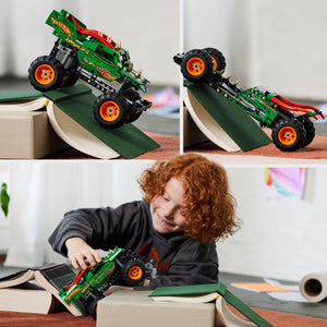 LEGO Technic Monster Jam Dragon, Set Monster Truck 2 in 1 con Pull-Back, Auto Offroad e Macchina Giocattolo Buggy, Giochi per Bambini e Bambine 42149