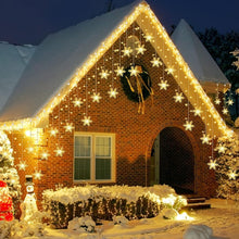 Carica l'immagine nel visualizzatore di Gallery, Luci di Natale Cascata Fiocco di Neve,ELEUTH 94LED Luci Natale Esterno Con 8 Modalità Tenda Luminosa Natale IP44 Luci Natale Per La Casa,Albero,Finestra,Balcone,Cortile,Giardino Decorazioni Natalizie