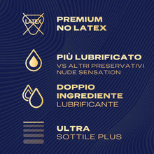 Carica l'immagine nel visualizzatore di Gallery, Durex Nude Sensation Extra Lube, Preservativi Ultra Sottili, Extra Lubrificati, 18 Profillatici