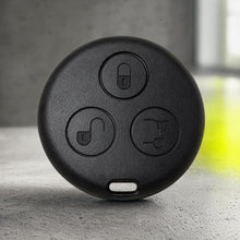 Carica l'immagine nel visualizzatore di Gallery, Guscio Chiave Smart Fortwo 3 Tasti ABS Nero 2 Pezzi Ricambio