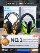Carica l'immagine nel visualizzatore di Gallery, Dr.meter Cuffie Antirumore Lavoro SNR 34 dB, Cuffie Protettive per Adulti e Bambini, Protezione Udito per Autismo, Tiro,