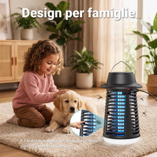Carica l'immagine nel visualizzatore di Gallery, Lampada Antizanzare Elettrica, Lampada Zanzare Elettrico 4200V 20W UV, IPX6